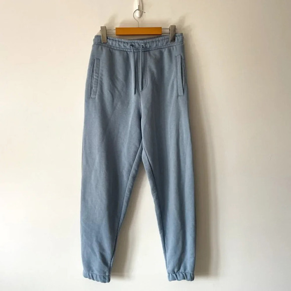 Zara Oversized Lounge Sweatpants Joggers Powder Blue Sz  Small - Picture 2 of 6